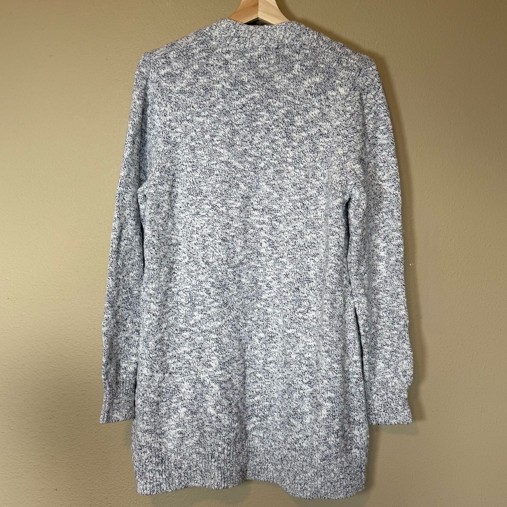 L.L. Bean Women's Marled Gray Open Front Cardigan Sweater NWT Large - Picture 4 of 7